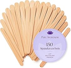150 Pieces Wooden Wax Sticks - Wax Applicator Sticks for Hair Removal - Disposable Sticks for Ice Cream and DIY Crafts - Professional Salon and Home Supplies - Hot Wax, Wax