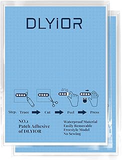 Patch Magic Adhesive, 8.5 x 12 Inch Washable Double-Sided Patch Glue Sheet and Cut to Fit Freestyle Patch Adhesive Kit.(2 Pack)