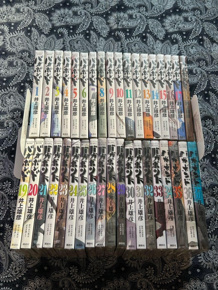 バガボンド 1~37巻 全巻 シュリンク 15%off ☆良品☆ バガボンド 1-37巻