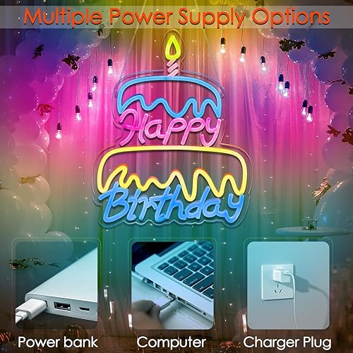 Miniatura 23 de Letrero de neón Sunset Seabird para decoración de pared, letrero de onda de neón con luz LED, letreros LED para pared de dormitorio, letreros de