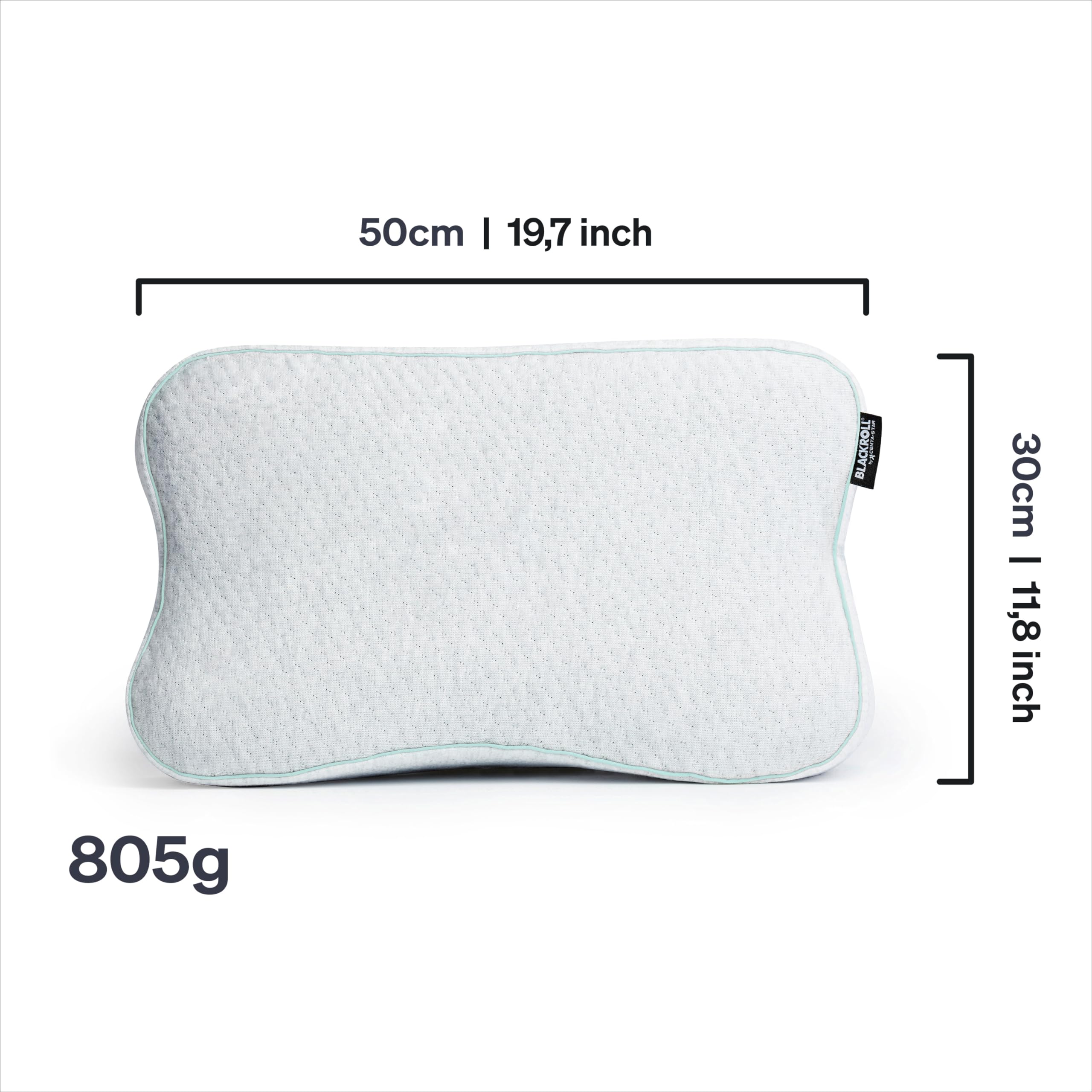 BLACKROLL® Pillow Case AllergoProtect - Housse d'oreiller pour Personnes allergiques pour Le Recovery Pillow - Parfait Contre Ton allergie à la poussière de Maison