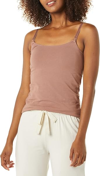 Amazon Essentials Mujer Camisola Apta para Maternidad y Lactancia con Tirantes Ajustables y Sujetador Integrado - 2