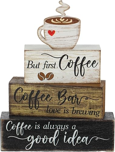 Miniatura 34 de 4 piezas de decoración de mesa de madera de granja, decoración de bandeja escalonada para decoración rústica retro de madera en forma de casa,