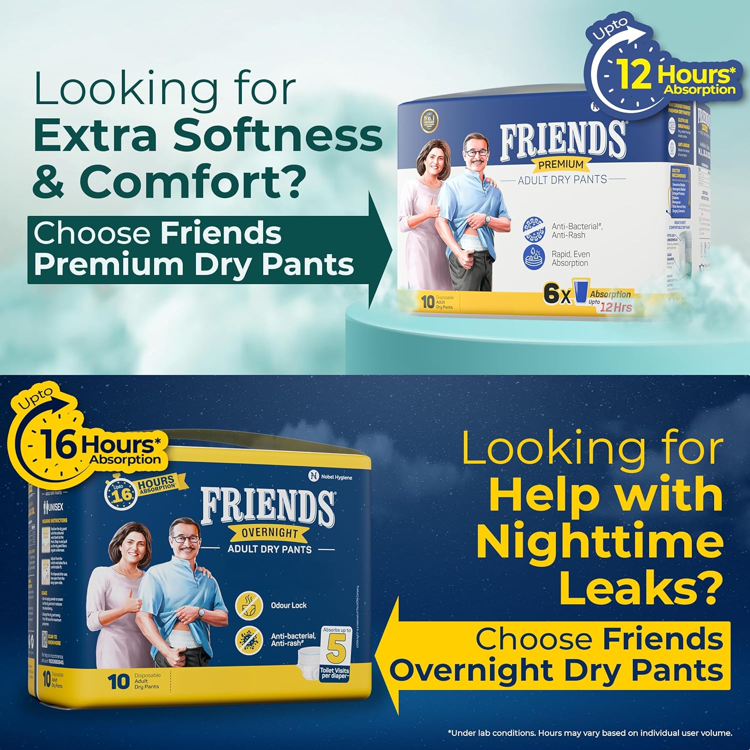 New Year Sale Friends Premium Adult Diapers Pant Style | 30 Count (Medium)... 2 New Year Sale Friends Premium Adult Diapers Pant Style | 30 Count (Medium)...
