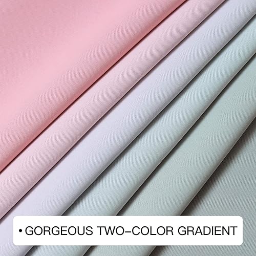 Miniatura 6 de COSVIYA Cortinas de oscurecimiento de habitación con ojales degradados de 84 pulgadas de largo para dormitorio de niños, cortinas de poliéster con