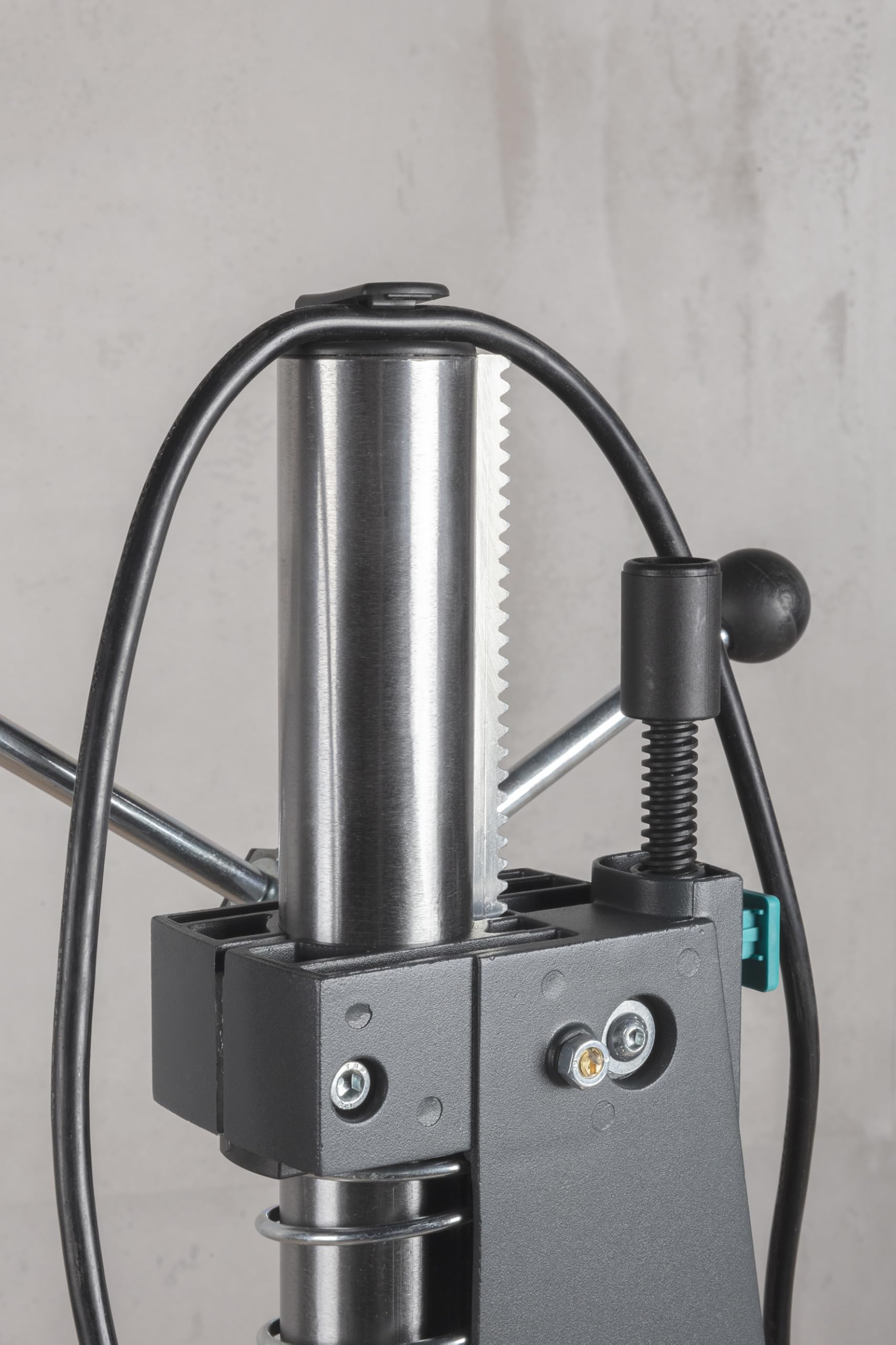 wolfcraft Colonna per Trapani PRO, Attacco Euronorm Ø 43 mm | Profondità Foratura 130 mm, Corsa 80 mm, Colonna Ø 40 mm per Forature Controllate e Lavori in Serie