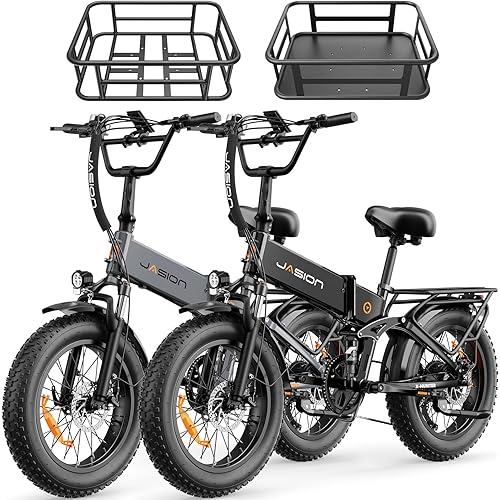 Jasion X-Hunter/ST/PRO Electric Bike for Adults,1800W/1400W Peak 20''Fat Tire Foldable Ebike,Folding E Bike Up to 80/70 Miles Range,720/624WH Removable Battery,30 MPH E Bike,Certified by UL2849