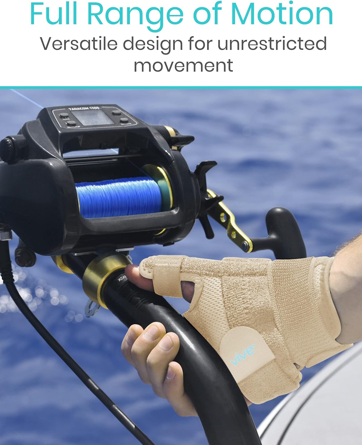 Exclusive Vive Arthritis Thumb Splint - Spica Support Brace for Right and Left Hand - CMC Osteoarthritis Restriction for Pain, Sprains, Strains, Carpal Tunnel & Trigger Finger - Immobilizer Wrist Strap