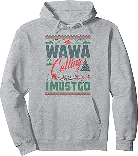 Wawa Snowmobiling Is Calling Christmas Gift Pullover Hoodie