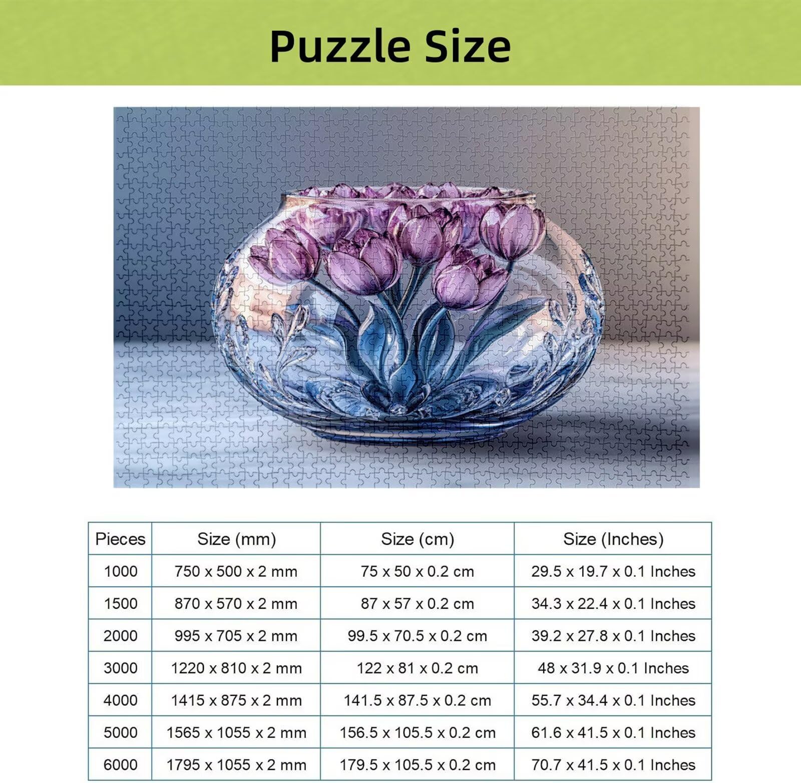 Puzzle 4000 Pièces Fleur, Puzzle 4000 Pièces Adultes et Enfants, Puzzles Bois avec Une Boîte d'emballage Exquise, Jeu Éducatif Puzzles Rêve, Noël Decoration Maison, Cadeau Femme, Cadeau Homme H-1918