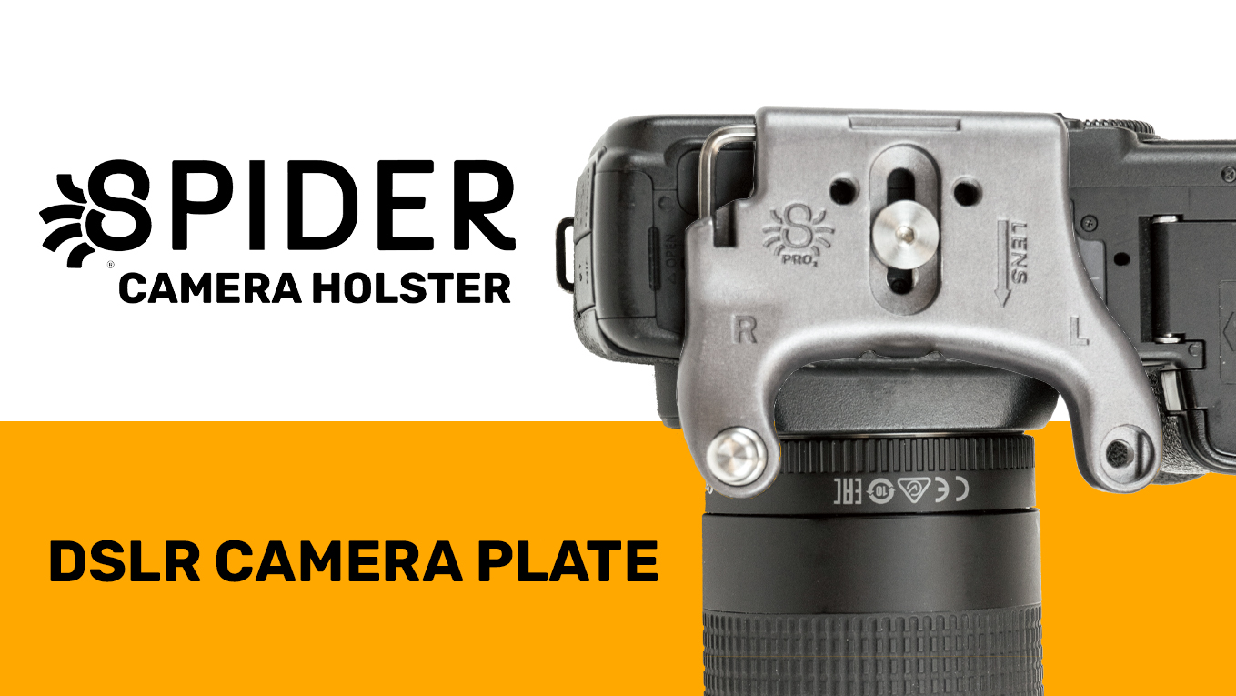 Spider Holster - DSLR Camera Plate v2 - Compatible with All Spider