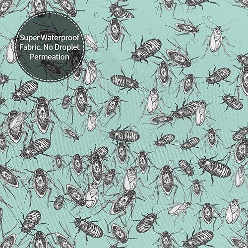 Miniatura 4 de Cortina de ducha de insectos de cucaracha para baño, juego de cortinas de baño divertidas con ganchos de hierro, decoración del hogar, regalo, 60 x