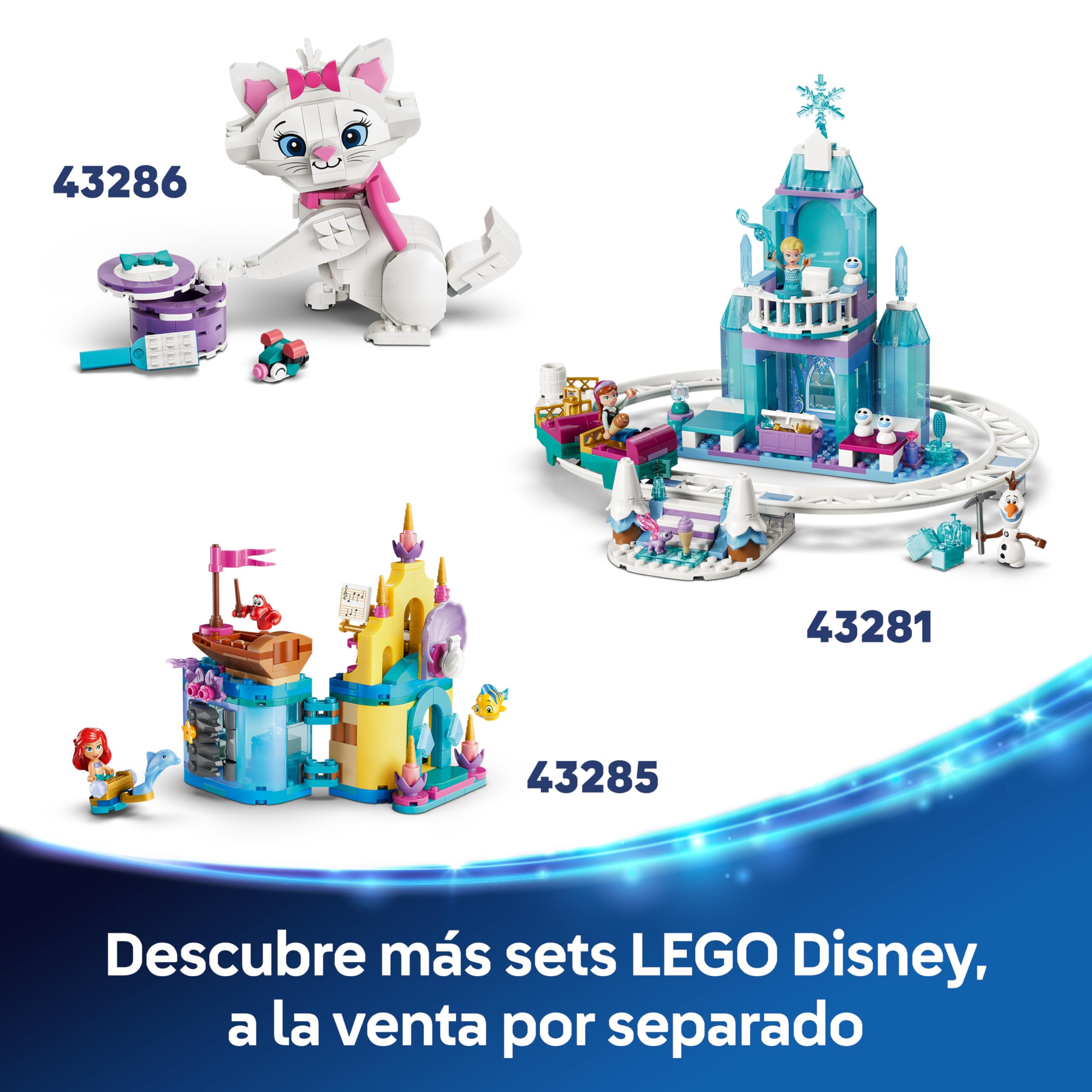 LEGO | Disney Frozen Divertido Pícnic de Olaf y Bruni de Juguete - Figura de Muñeco de Nieve con Mantel y Accesorios de Pícnic - Decoración del Dormitorio - Regalo para Niñas de 7+ Años y Fans - 43287