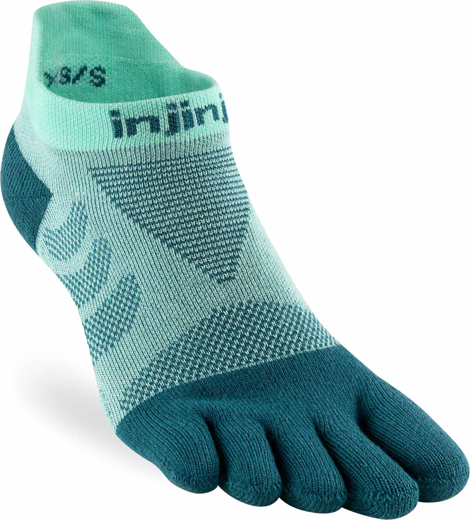 Ultra Run No-Show Womens Running Socks Glacier