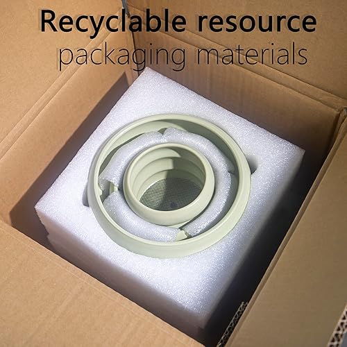 Miniatura 9 de Cusmation Maceta de cerámica bohemia de 5.7 pulgadas, moderna maceta de cerámica verde con agujeros de drenaje, macetas blancas para plantas de