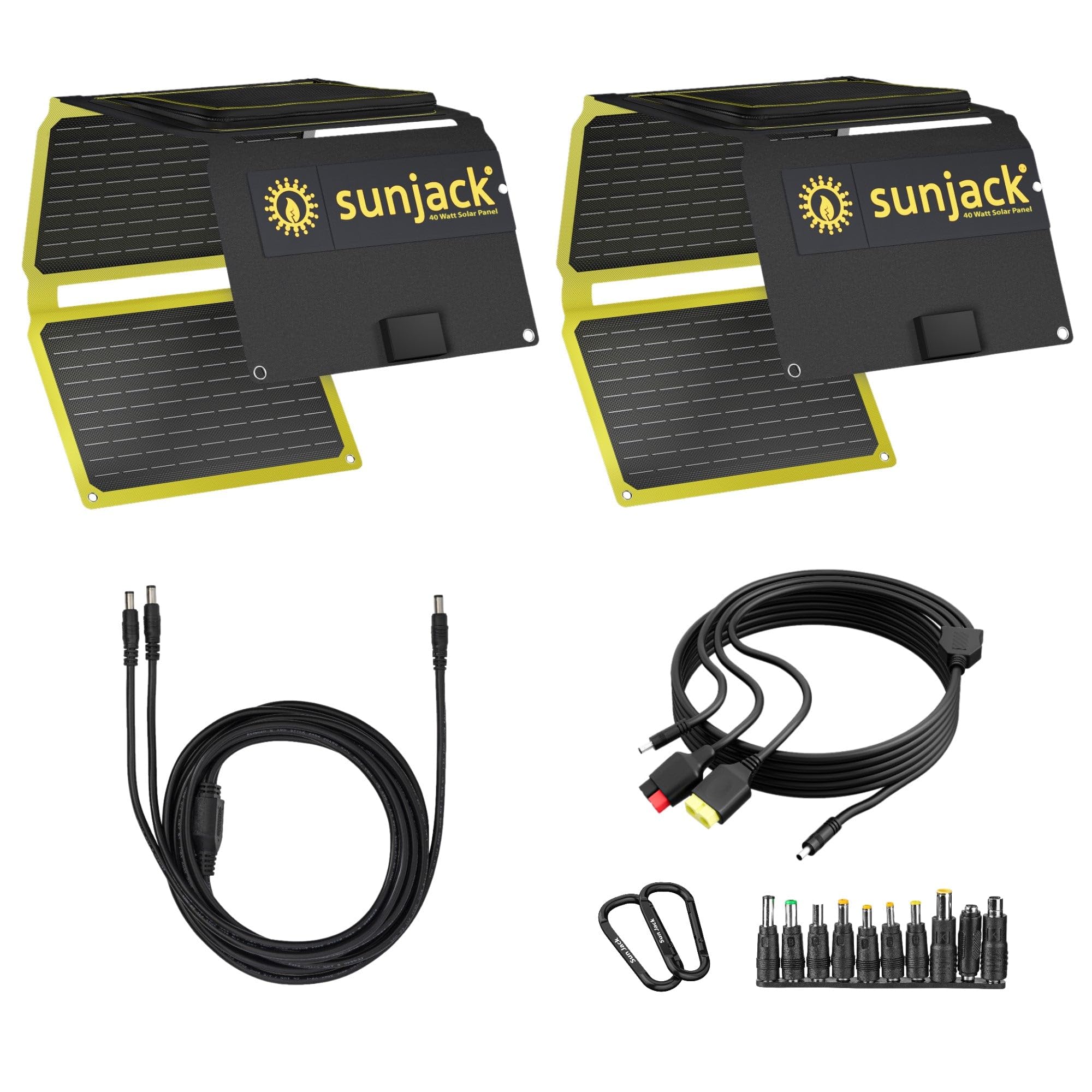 Amazon.com : SunJack 80W Solar Panel Charger Kit - Includes