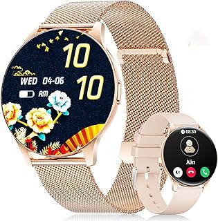 LIGE Smart Watch for Women with Phone Function, Voice Assistant, 30mm Smart Watch with 100+ Sports Modes, IP68 Waterproof …