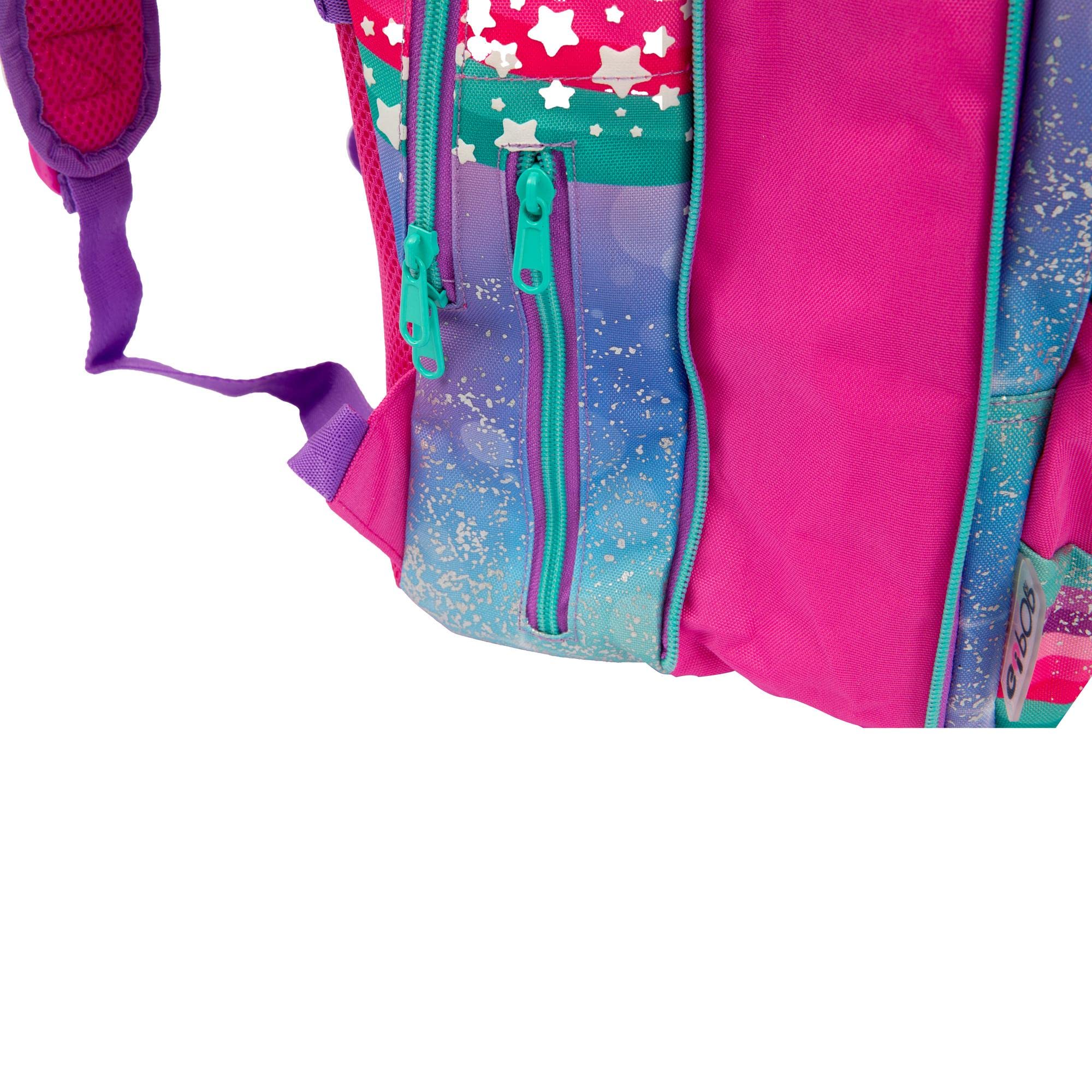Go Pop - Zaino Estensibile - con 3 Grafiche Frontali Intercambiabili e Pop-Up, 3 Scomparti con cerniera, Schienale e Spallacci Imbottiti, adatto alla scuola primaria, 31 l x43 h x17,5 p cm