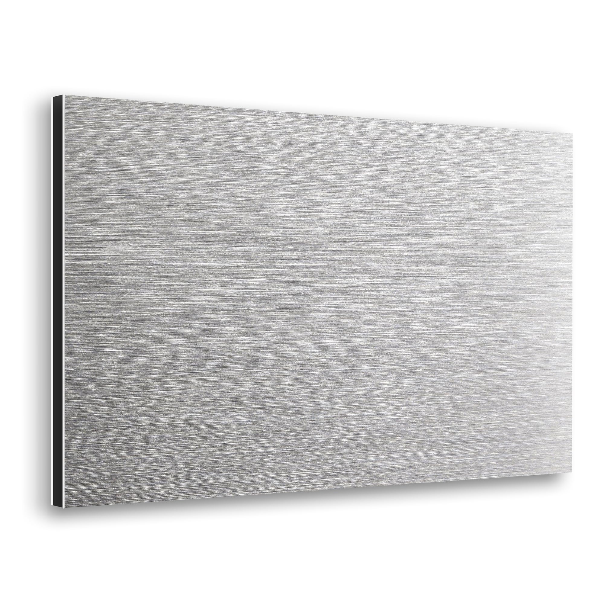 CREARREDA Panneau anti-éclaboussures de cuisine en aluminium brossé 84 x 60 cm, facile à appliquer, fabriqué en Italie, protection pour cuisinière et mur. Lavable et facile à assembler