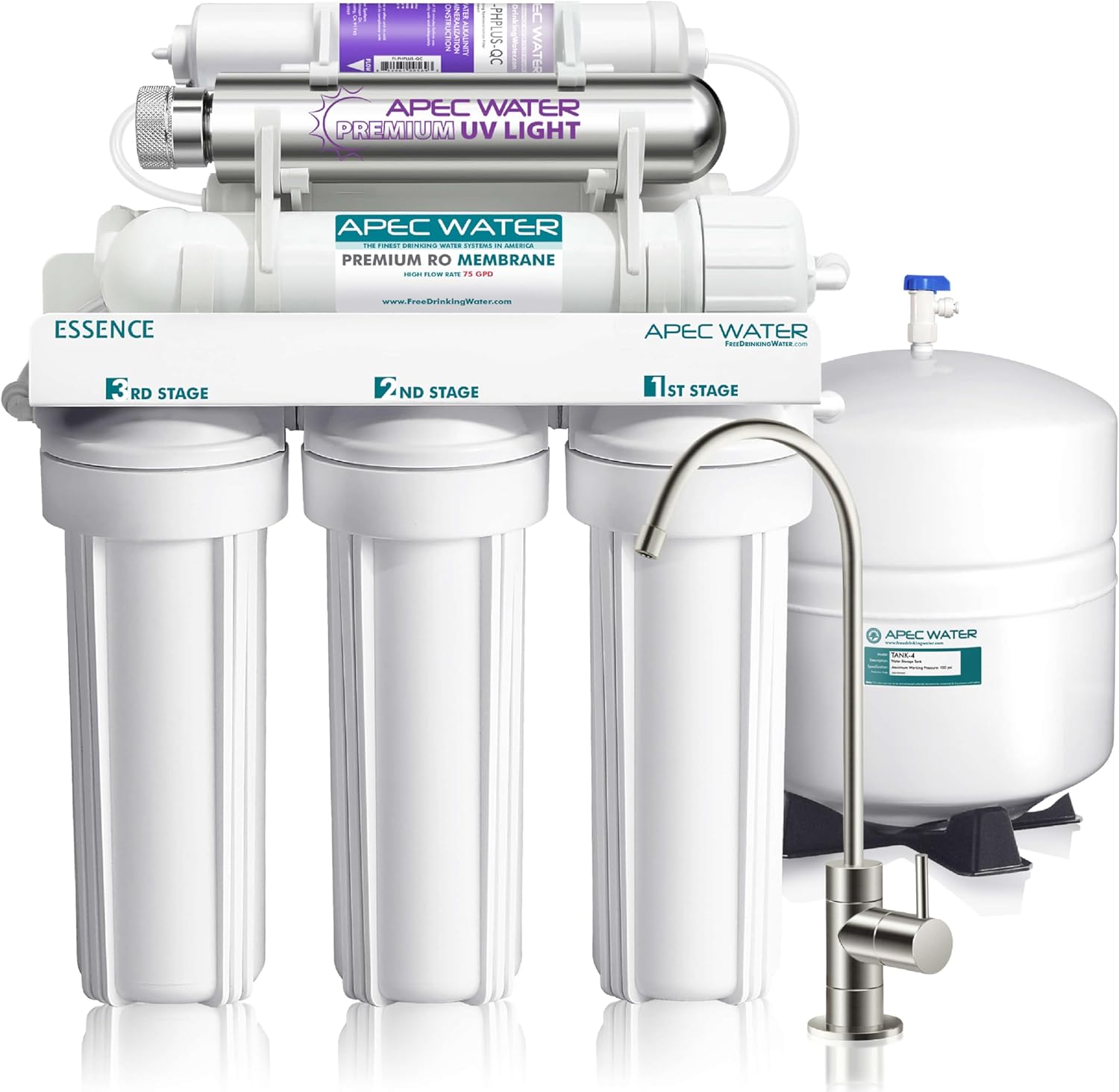 Essence Series 7-Stage Alkaline Mineral UV Reverse Osmosis System