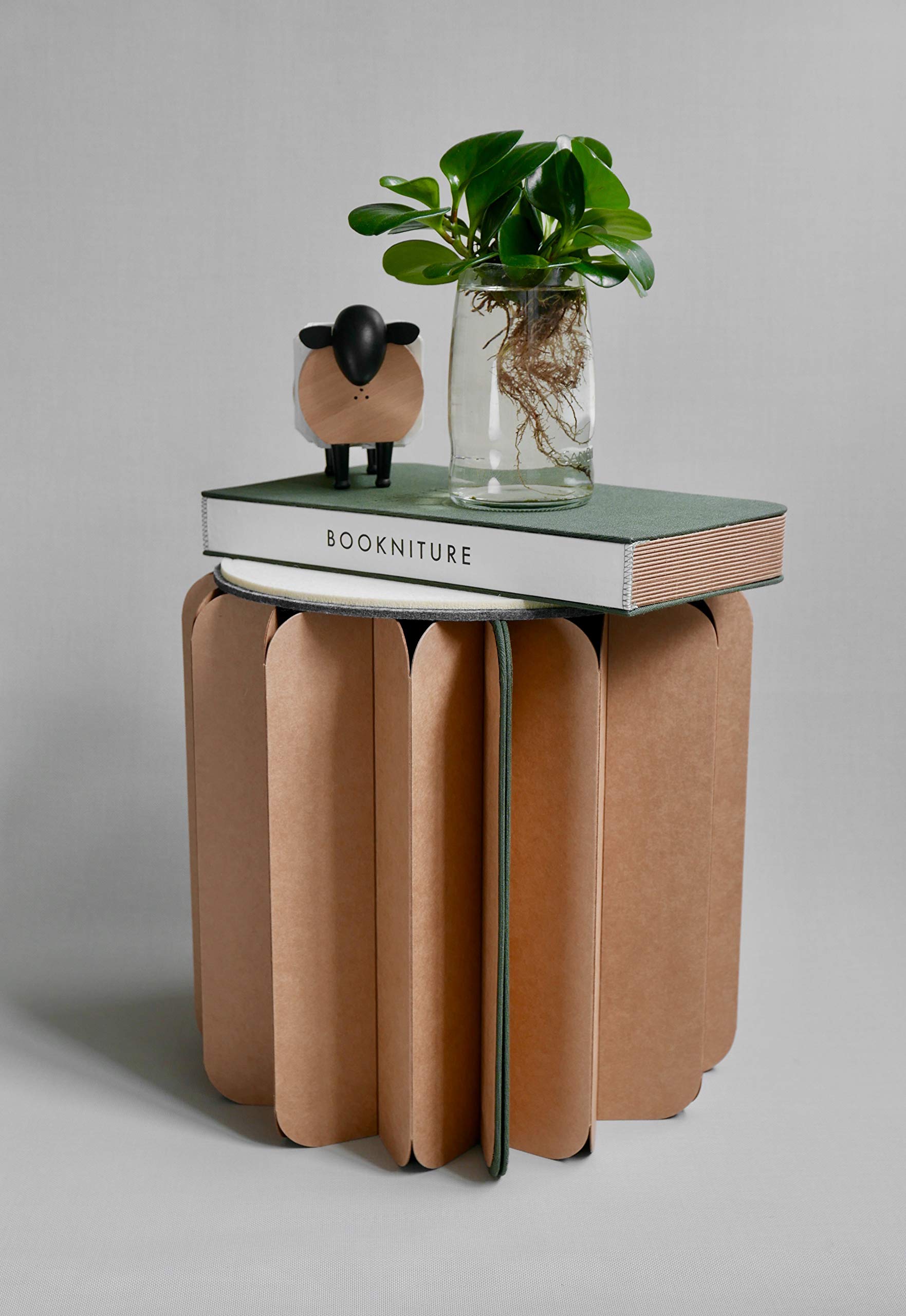 book stool（1脚1STOOL）Shipping wit Amazon.com: BOOKNITURE (Pine Green : Home & Kitchen