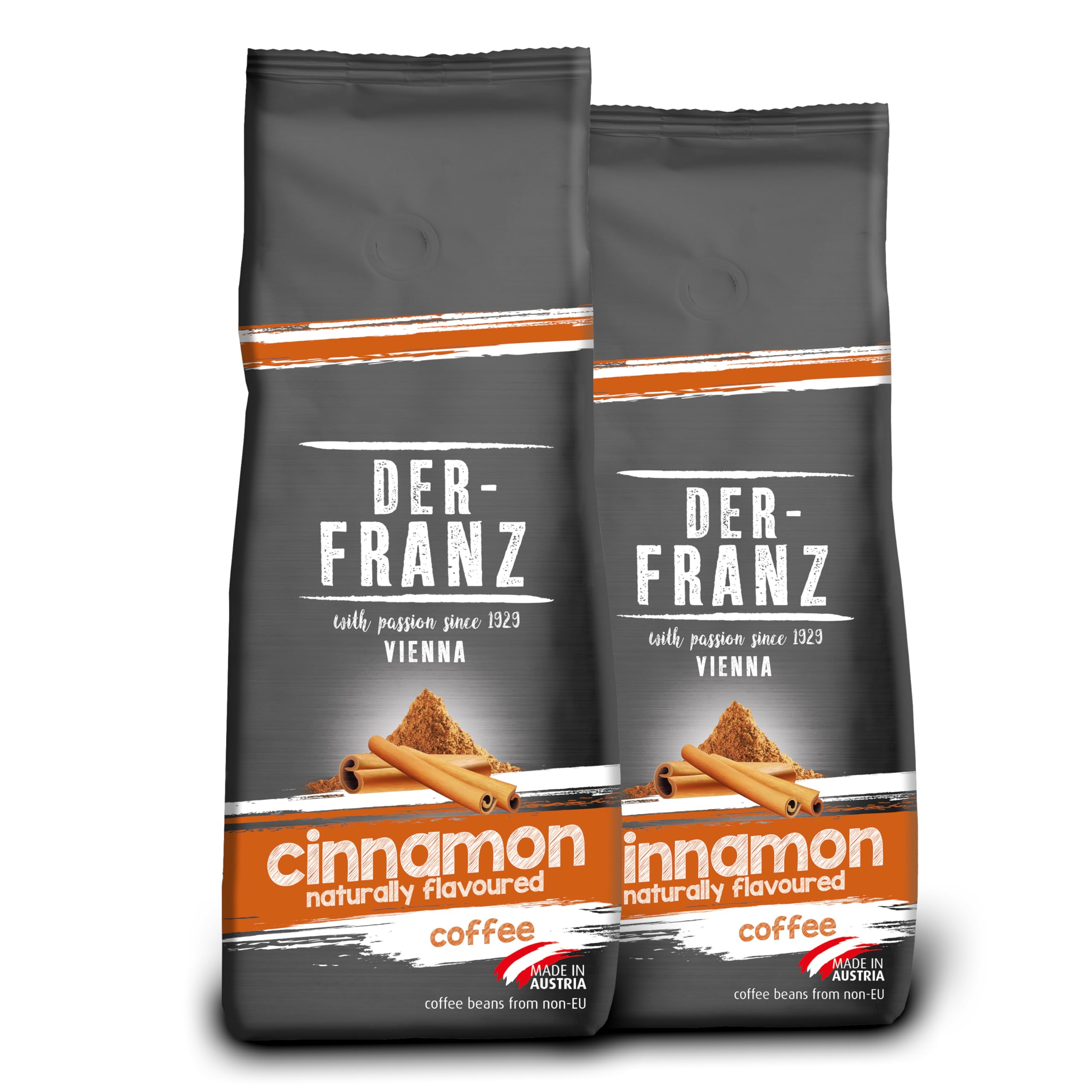 Der-Franz Coffee, flavoured with Cinnamon, ground, 2 x 500 g