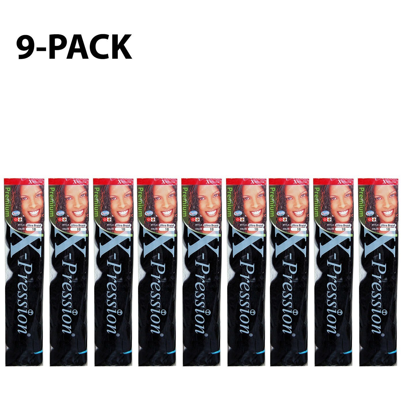 X-pression Ultra Braid 1B coiffure protectrice longue durée pour l'été - 2