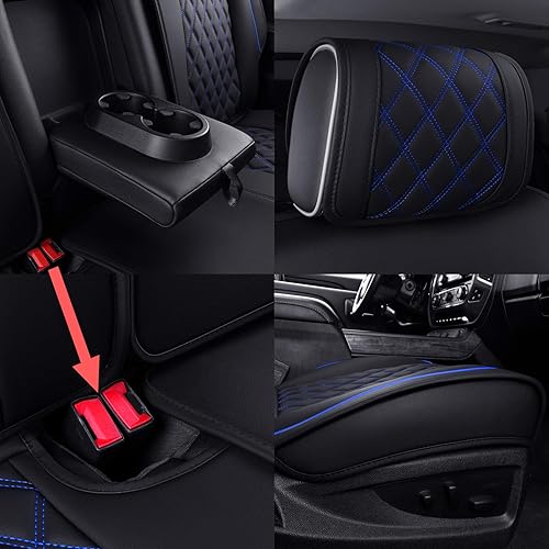 Miniatura 5 de Fundas de cuero para asiento delantero de automóvil, para Silverado Sierra