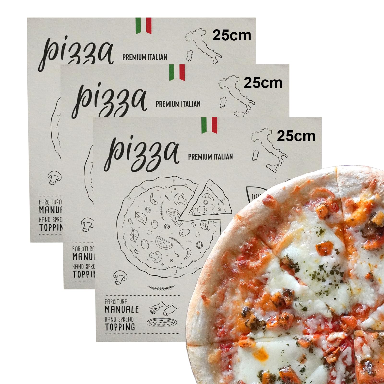 Amazon.co.jp: 無添加 冷凍 ピザ マルゲリータ イタリア産 All-Natural