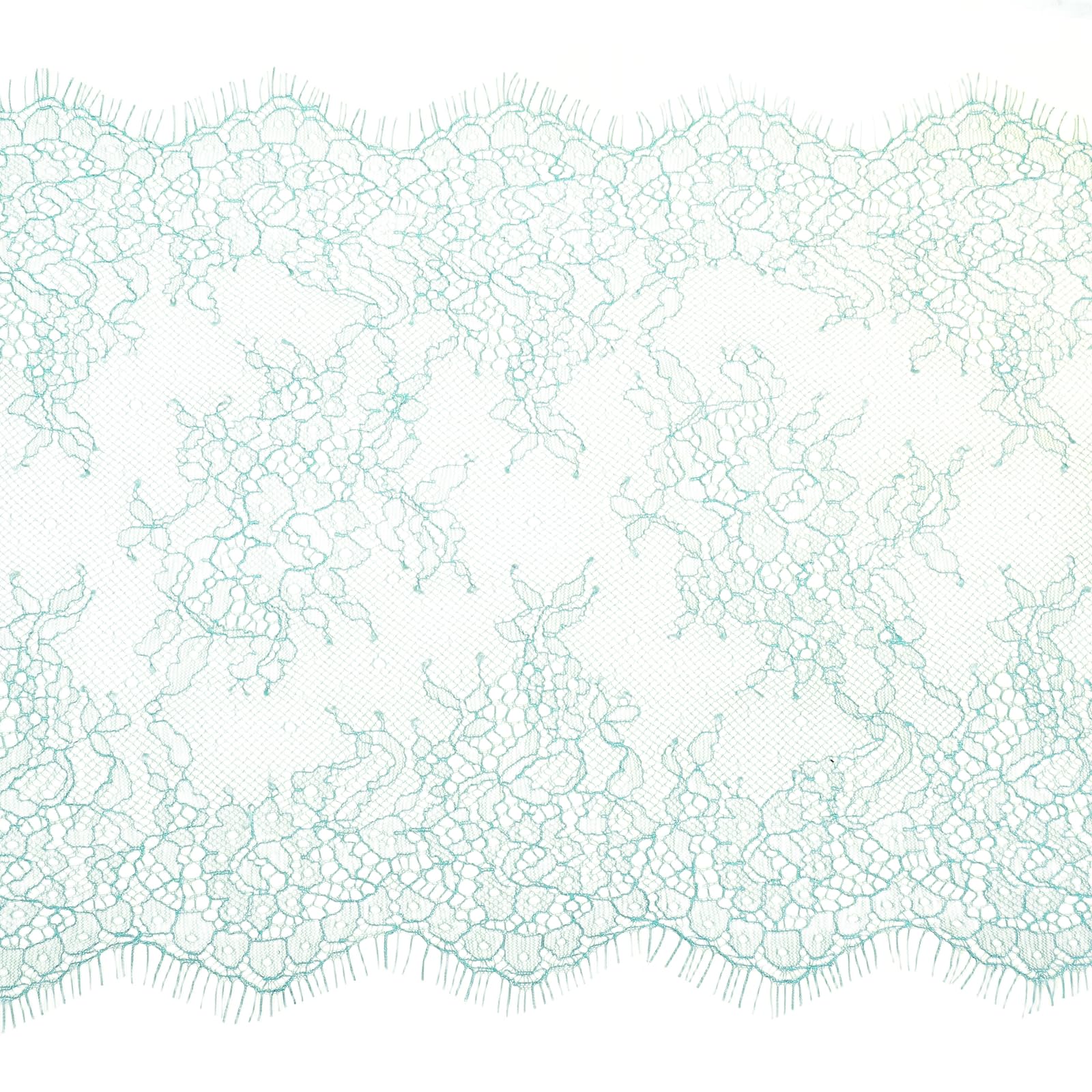 sourcing map 9in Wide 3 Yard Emerald Green Lace Ribbon Floral Pattern