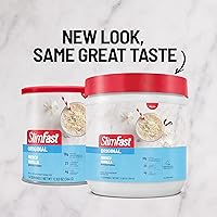 Vista 6 de SlimFast Polvo original para reemplazo de comida, vainilla francesa, mezcla para batido de pérdida de peso, 10 g de proteína, 14 porciones