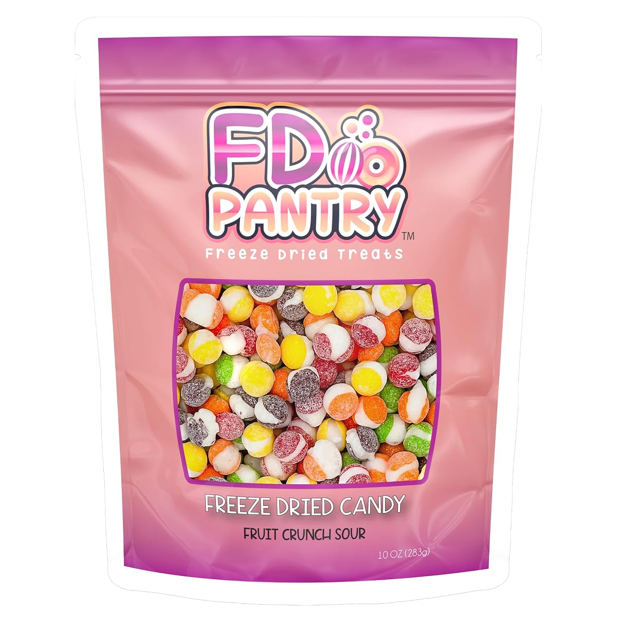 Fruit Crunch Sour - Freeze Dried Candy, 10 Oz