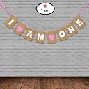 Balloonistics Cardstock I Am One String Banner for Birthday Decoration, 8Ft (Multi) gallery image