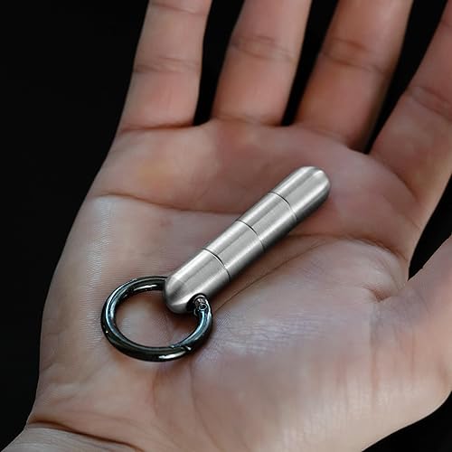 Miniatura 8 de WYN - Cápsula multiherramienta, transporte discreto para todos los días, llavero multiherramienta con hoja, destornilladores, barra de palanca y