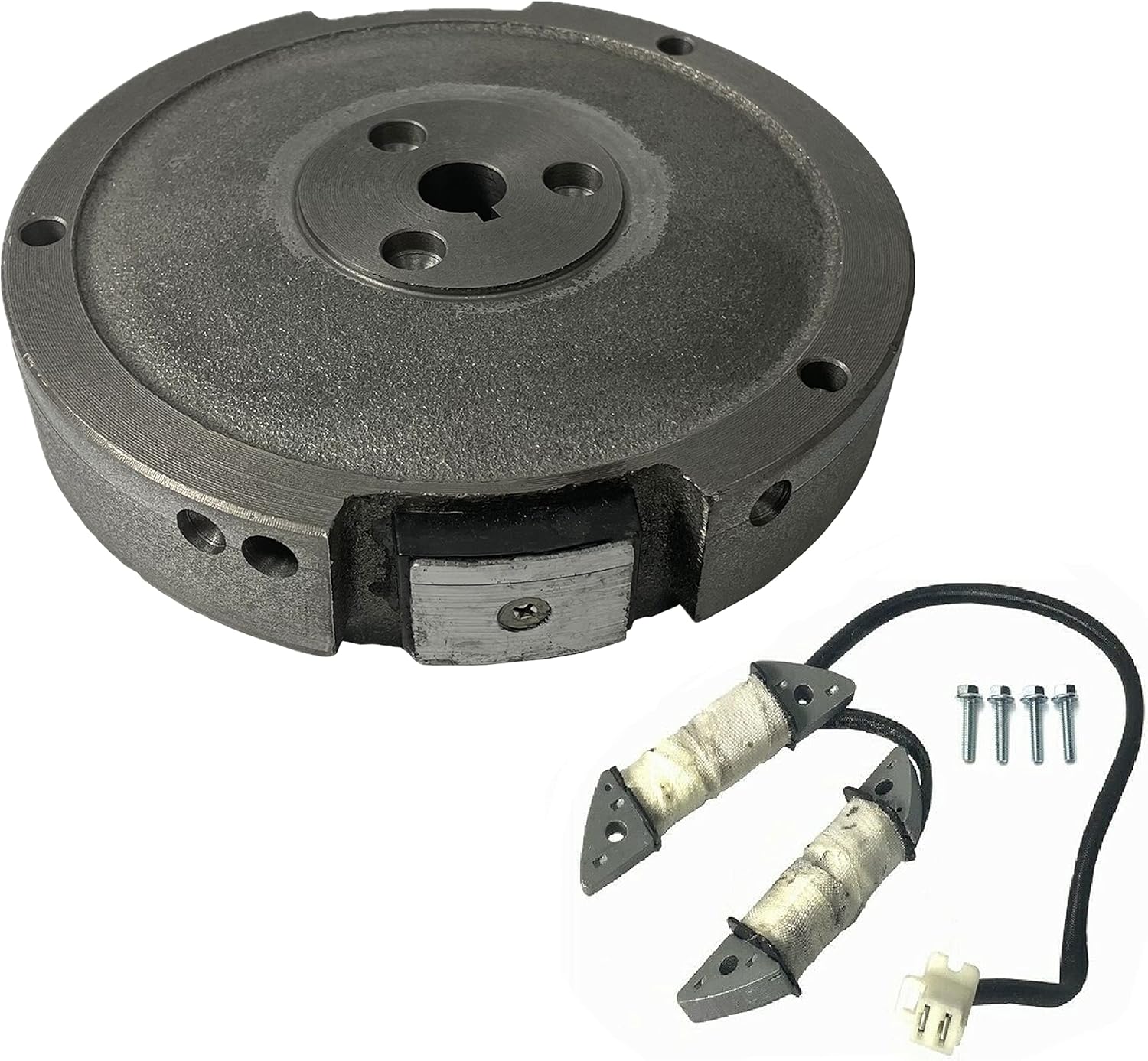 Key Shaft Flywheel & Charging Coil For Head Light on Predator 301cc 8HP Engine