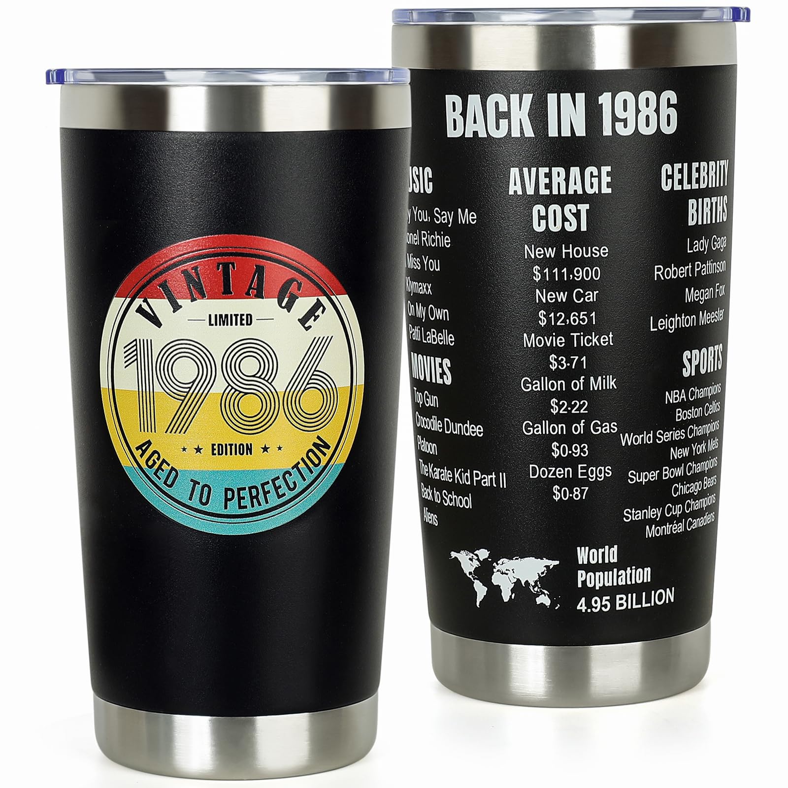 DECZHIYU 40th Birthday Tumbler