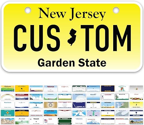 Mini Placas de Matrícula, Placas de Matrícula Personalizadas, Personalizadas para Automóvil, Bicicletas, Cuatrimoto, Automóvil de Niños, Carrito de