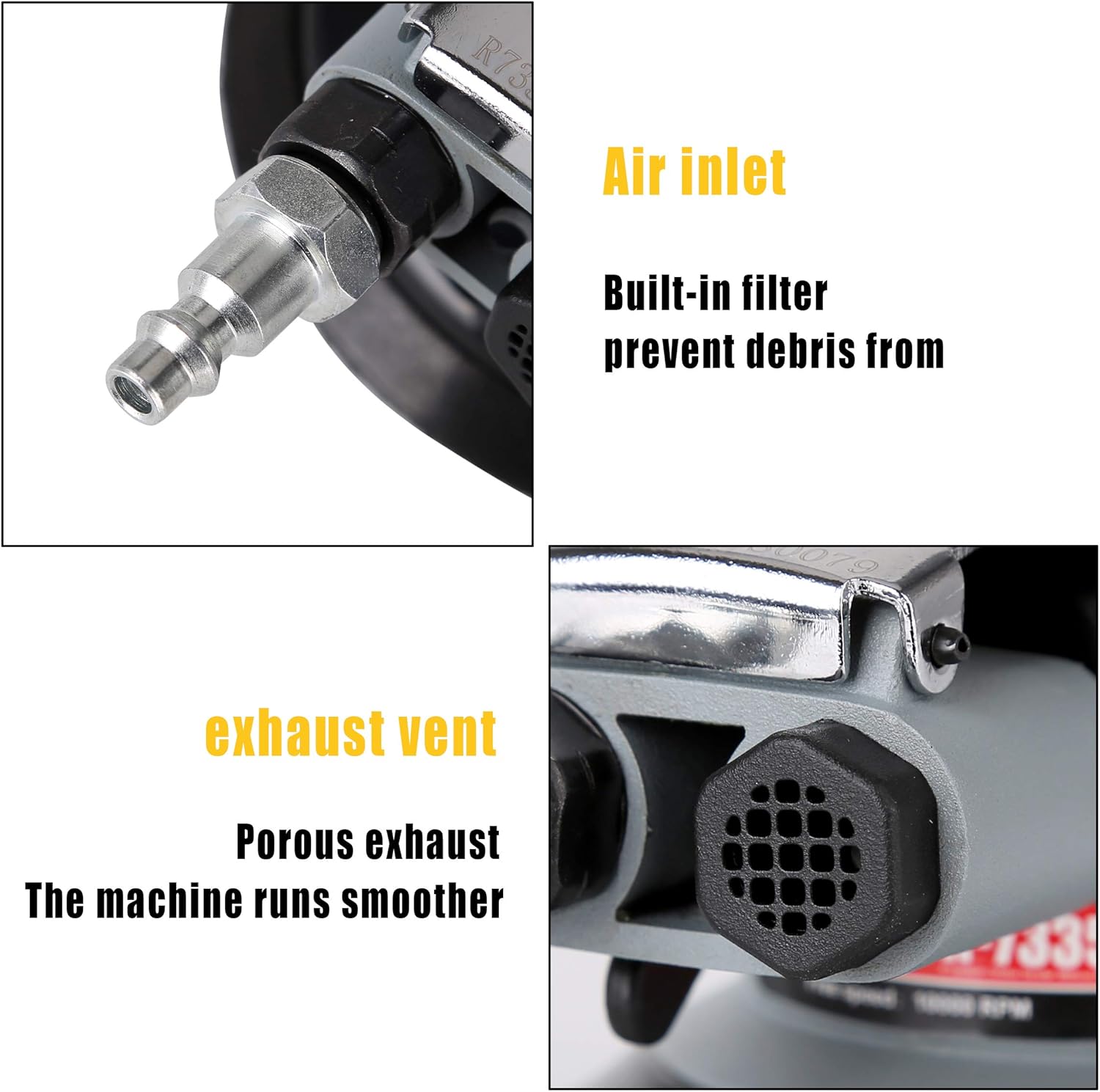 π₯ Valianto Air Random Orbital Sander 5 Dual Action Palm Sander, 2.5mm Eccentricity Pneumatic Sander Lightweight and Low Vibration With Speed regulation 50% Off Discount Valianto Air Random Orbital Sander 5 Dual Action Palm Sander, 2.5mm Eccentricity Pneumatic Sander Lightweight and Low Vibration With Speed regulation