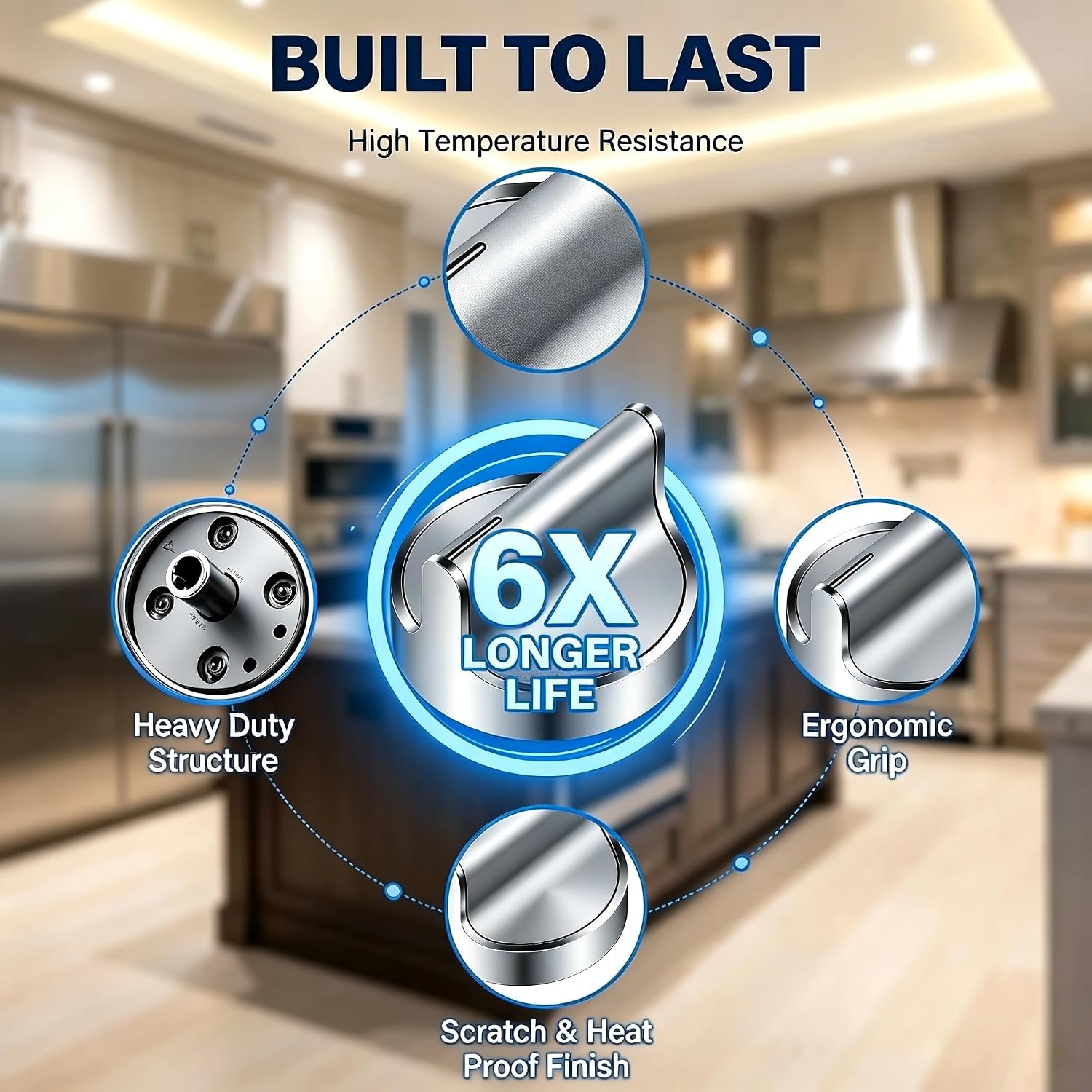 2026𝗨𝗽𝗴𝗿𝗮𝗱𝗲𝗱 W10594481 Stove knobs. Whirlpool Stove knobs Replacements, Compatible with Certain Whirlpool Stove knobs WCG97US6DS00 and WCG97US0DS00. Replaces AP6023301 Whirlpool Stove knob.