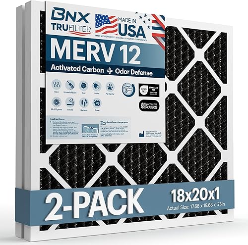 Miniatura 69 de BNX TruFilter - Filtro de aire 14 x 25 x 1 MERV 8, electrostático plisado para defensa contra polvo y mascotas, para aire acondicionado, HVAC