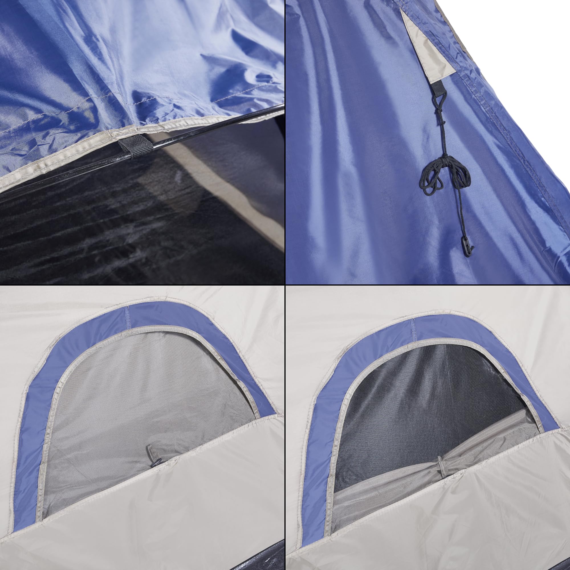 pro.tec Tenda da Campeggio a Forma di Cupola con Tettuccio Rimovibile Tenda per Escursioni e Festival per 2-3 Persone 213 x 213 x 130 cm - Vari Colori