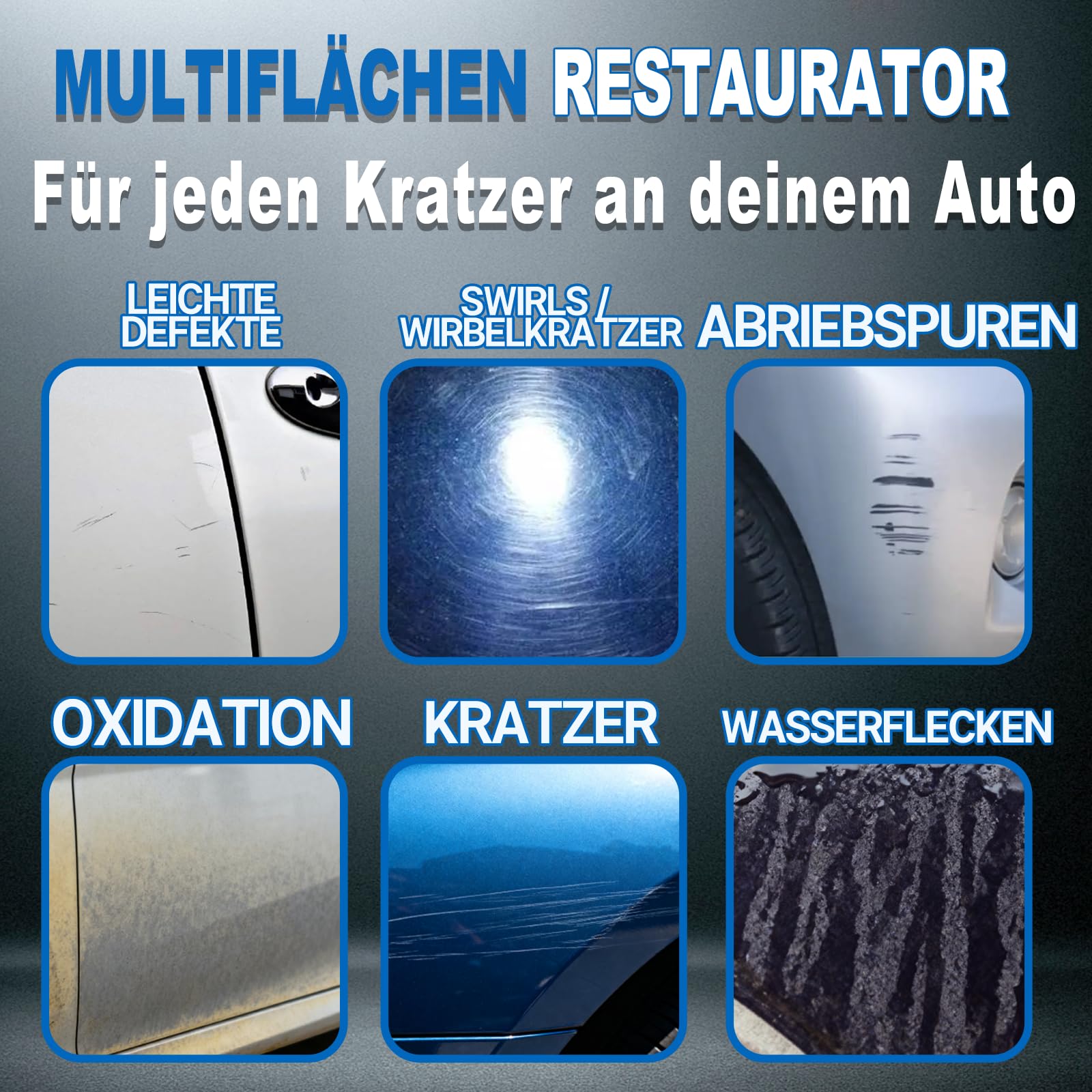 Enerfero Reparador de arañazos,Pulimento Coche Arañazos,Aporta Brillo y Protección,Restos de Pintura y Manchas Persistentes,Fácil Aplicación,50g - 3