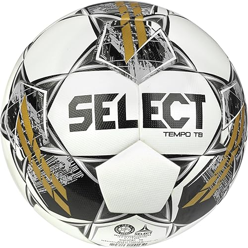 Miniatura 5 de Select Tempo TB V22 - Balón de fútbol, paquete de equipo de 4 bolas con bolsa de lona y bomba de mano, blancoazulmorado, talla 5