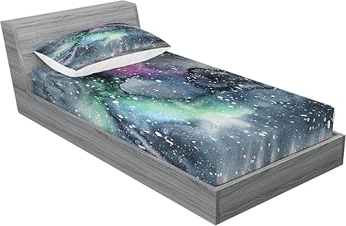 Miniatura 2 de Ambesonne Juego de sábanas y fundas de almohada multicolor