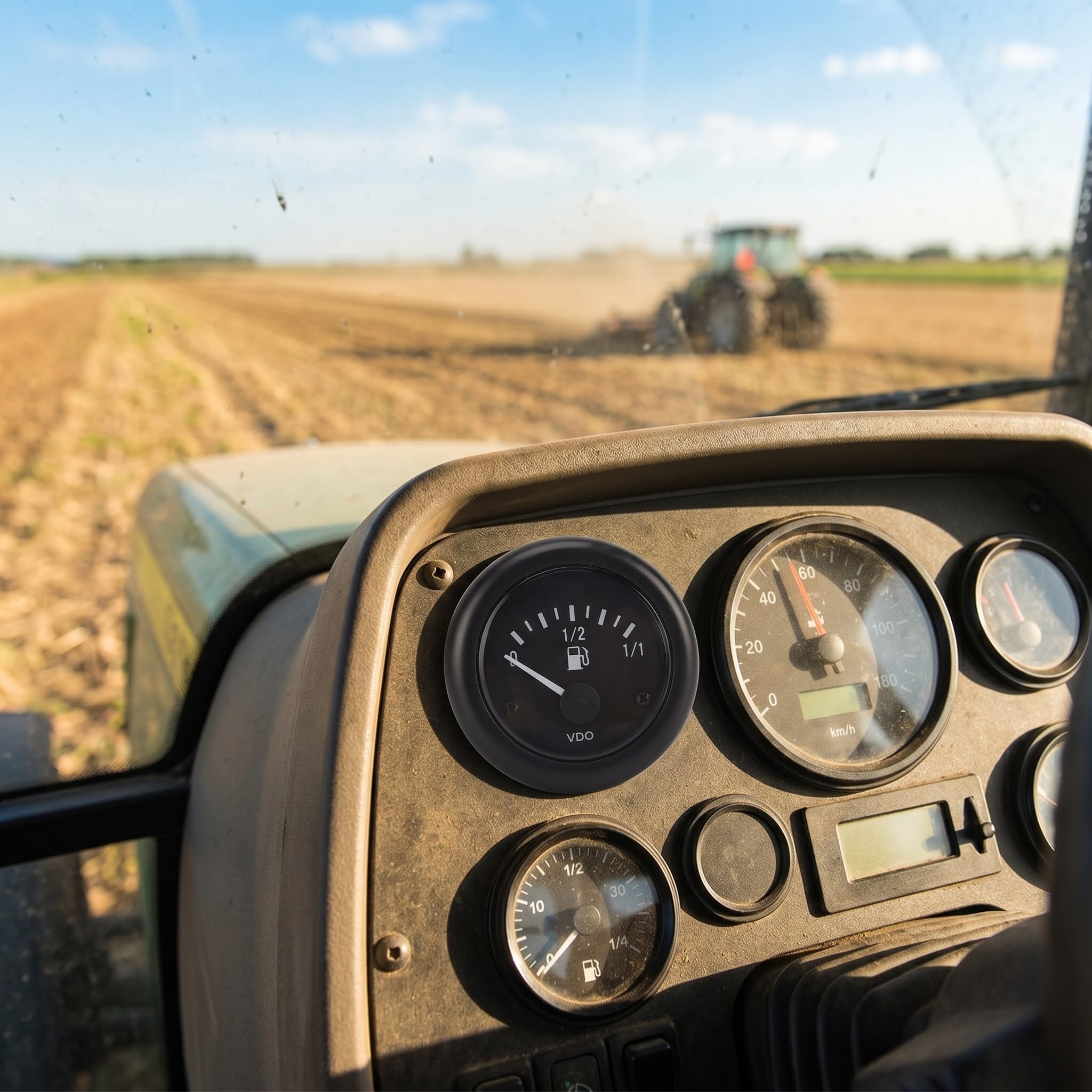 Jauge de Niveau de Carburant 24V avec Pointeur Précis, pour Camions, Véhicules Agricoles, Tracteurs, Installation Simple
