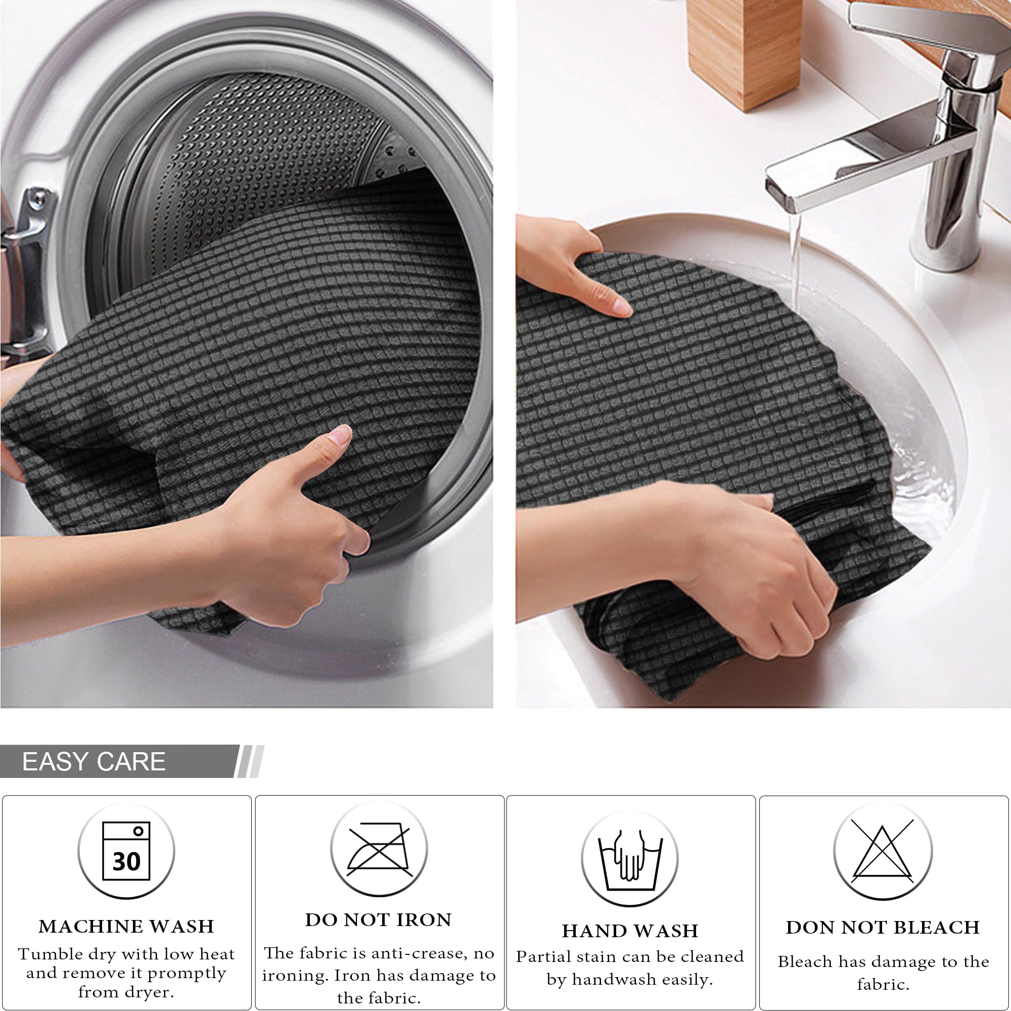 TIANSHU Copridivano Senza Braccioli, Copridivano 2 Posti Senza Braccioli Elasticità Jacquard Antiscivolo Copridivano Clic Clac Pieghevole Regolabile (2Posti, Beige)