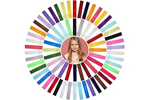 100 Pcs Vibrant Lined Alligator Hair Clips