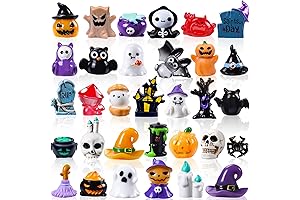 Cute Halloween Miniatures for Spooky Fun: 32 Tiny Resin Figures of All Sorts