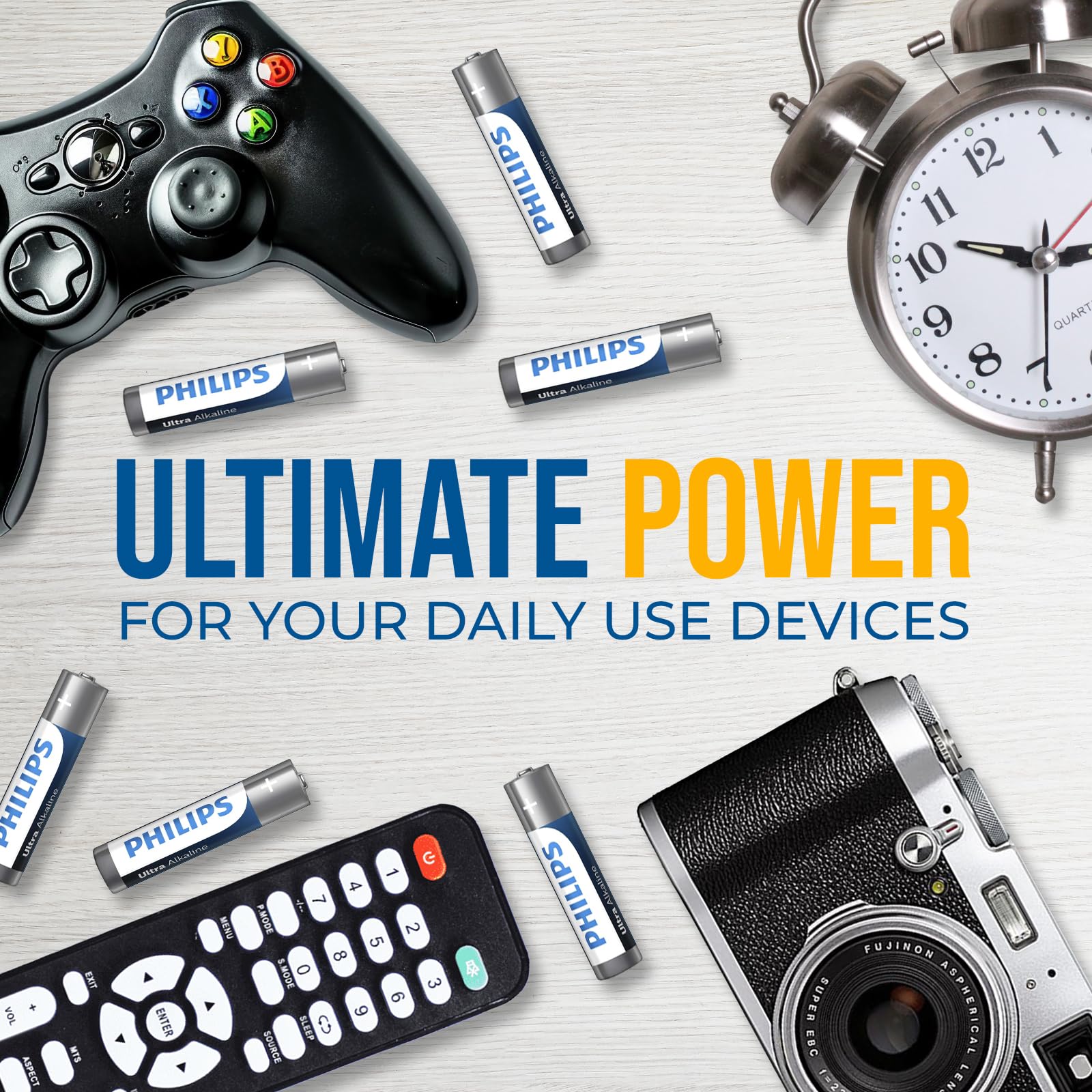PHILIPS Lot de 96 piles AAA ultra alcalines de 1,5 V - Triple AAA - Durée de vie de 10 ans - Batterie AAA longue durée - 129 % de puissance en plus - Performance supérieure - Anti-fuite.