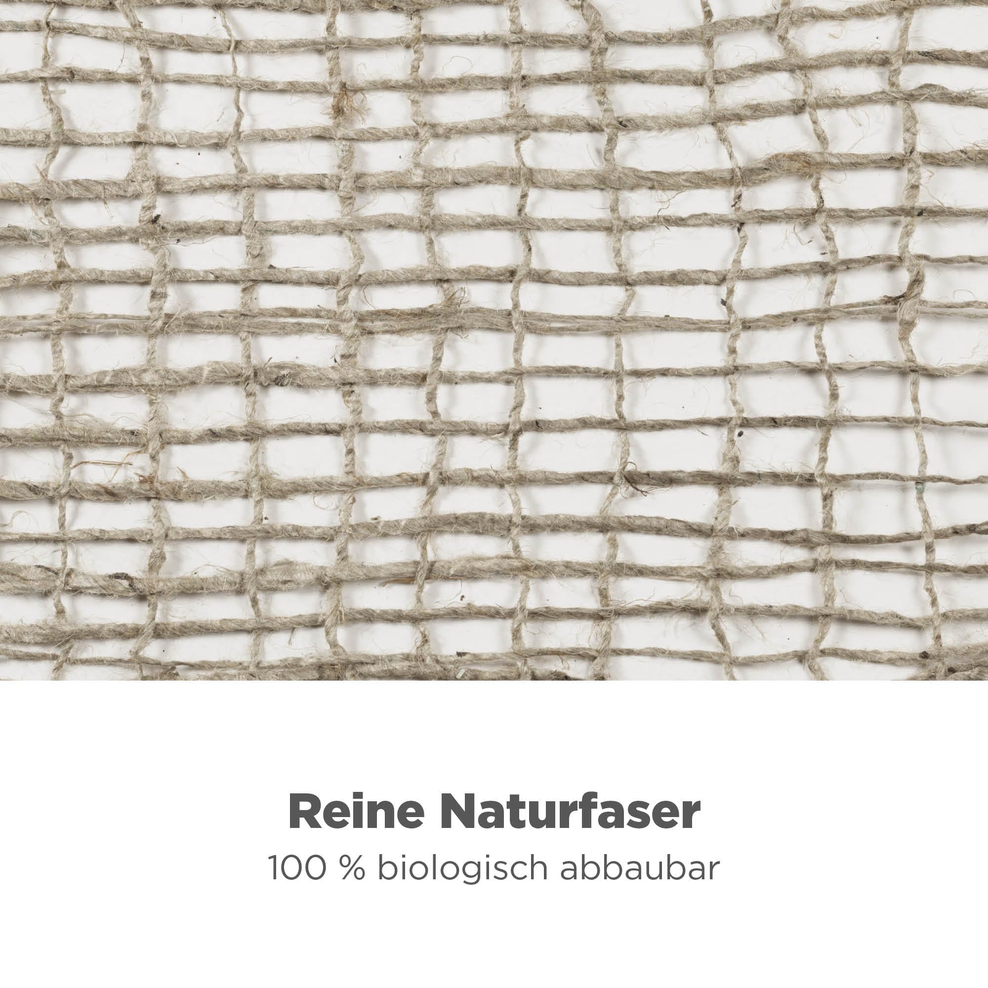 blizz-z Böschungsgewebe Jute Matte - B: 1,22mx L: 50m - (250g/m²) - 1 Rolle
